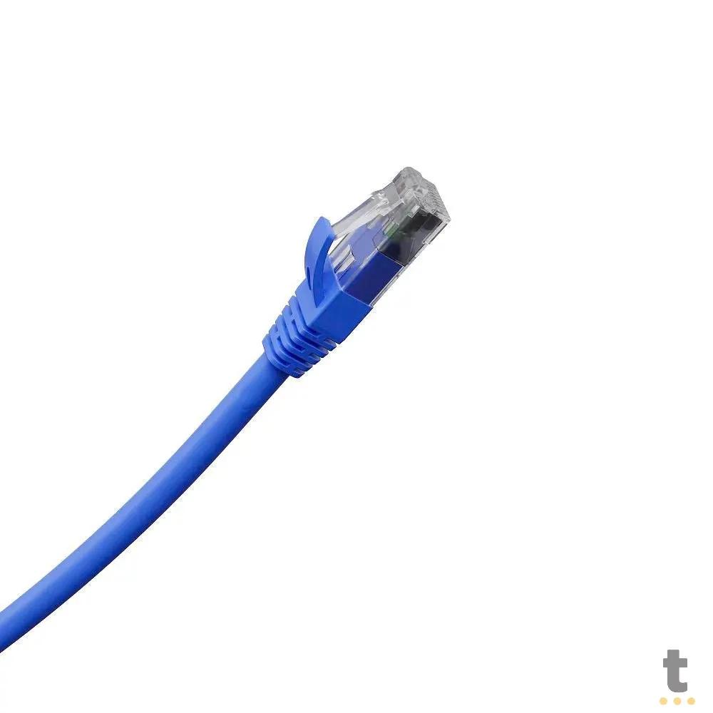 Patch Cord Cabo De Rede Impact Giga Cat6 Intelbras 1.0m Azul - 4830117 Truedata